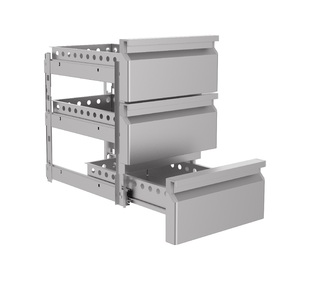 photo 2 bloc de tiroirs 1/3 monoblock soft closing