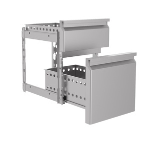 photo 2 bloc de tiroirs 2/3 monoblock soft closing