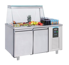 Photo 1 matériel référence 7489-5150: Saladette 2 portes 3x 1/1gn récipient