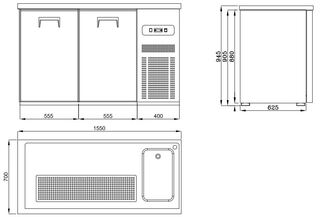 photo 3 refroidisseur de bière 2 portes 1r