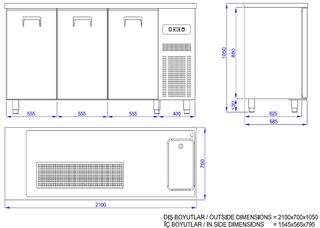 photo 3 refroidisseur de bière 3 portes 1r