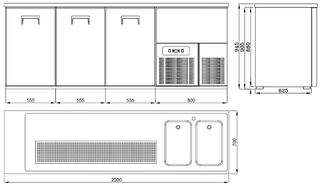 photo 3 refroidisseur de bière 3 portes 2r