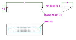photo 2 etagère murale en inox consoles incluses