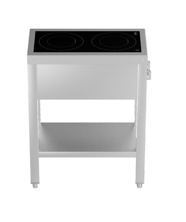 photo 6 cuisinière à induction 2 zones avec essous ouvert