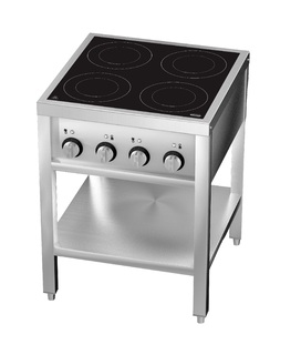 photo 3 cuisinière à induction 4 zones avec essous ouvert