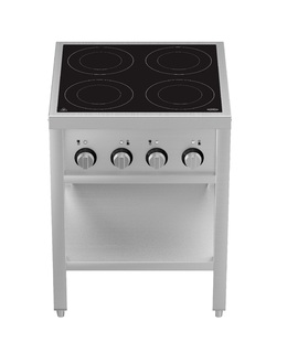 photo 4 cuisinière à induction 4 zones avec essous ouvert
