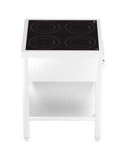 photo 6 cuisinière à induction 4 zones avec essous ouvert