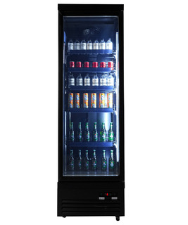 photo 2 réfrigérateur 1 porte en verre noir ceb-500r bl