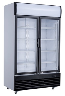 photo 2 réfrigérateur 2 portes en verre 1000l