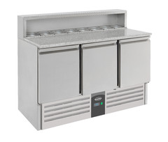 Photo 1 matériel référence 7950-0065: Table préparation pour pizza 3 portes