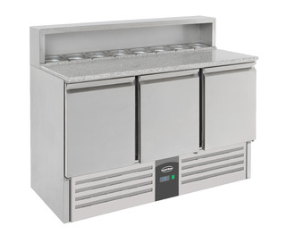 photo 1 table préparation pour pizza 3 portes