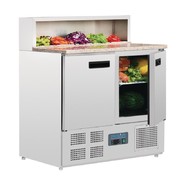 Comptoir de préparation réfrigéré à pizzas 288L Polar Série G