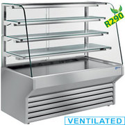Comptoir-vitrine réfrigéré vitre bombée