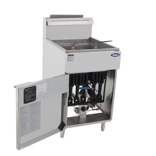 photo 2 friteuse professionnelle gaz naturel  29 l 35 kw 2 paniers