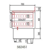 Photo 1 matériel référence 562451: Kit tiroir pour meuble 700 MF et saladettes