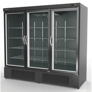 Photo 1 matériel référence EBR-2003-NI: Armoire  gourmet 3 porte vitrée positive