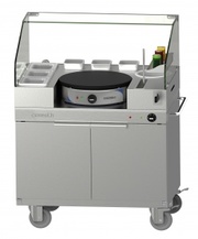 Crêpière 40 cm sur chariot chauffant