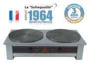 Crêpière électrique - 2 plaques - diamètre 400 mm