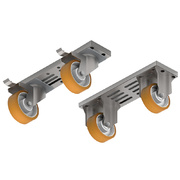 Photo 1 matériel référence A7KRT-40: Kit  4 roues, 2 avec frein + 2 omégas module 400