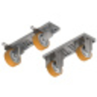 photo 3 kit  4 roues, 2 avec frein + 2 omégas module 400