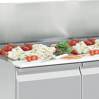 photo 3 table frigorifique, ventilé, 2 portes  245 lit.
