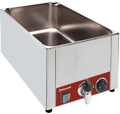 Photo 1 matériel référence BMZRXS: Bain Marie de table électrique GN 1/1 - 150 mm  robinet