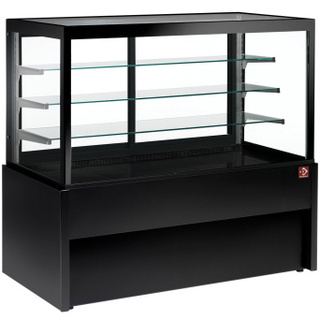 photo 2 comptoir vitrine panoramique, neutre, 4 niveaux, sans réserve - noir