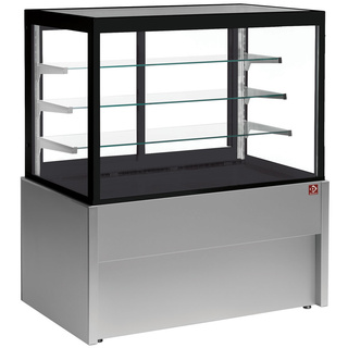 photo 1 comptoir vitrine panoramique, neutre, 4 niveaux, sans réserve - gris