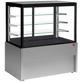 photo 2 comptoir vitrine panoramique, neutre, 4 niveaux, sans réserve - gris