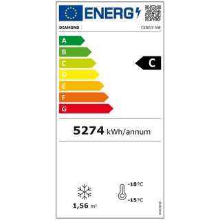 photo 4 vitrine ventilée négative vitrée 496  litres - 6 niveaux avec caisson lumineux - blanche