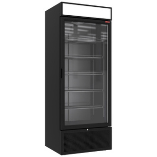 photo 3 vitrine ventilée positive 715 litres noire avec caisson lumineux