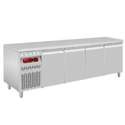 Photo 1 matériel référence DT224P9GX: Table frigorifique ventilée, 4 portes GN 1/1, 550 Lit. groupe a gauche