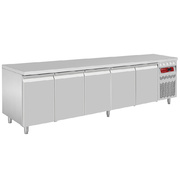 Photo 1 matériel référence DT274P9: Table frigorifique ventilée, 5 portes GN 1/1, 700 Lit.