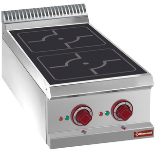 photo 1 cuisinière électrique, 2 foyers à induction -top-