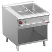 Photo 1 matériel référence E9BMA8-N: Bain-marie électrique 8x GN 1/3-150 mm, armoire ouverte