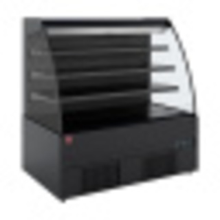 photo 3 meuble semi-mural réfrigéré, libre-service, ouvert, avec rideau - full black