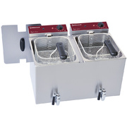 Photo 1 matériel référence F8ED2: Friteuse de table électrique 2x 8 litres  robinet de vidange