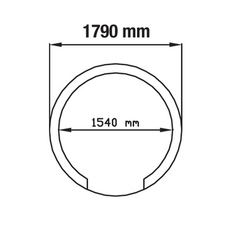 photo 4 four à pizzas traditionnel à bois ø 1540 mm - démonté