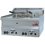 Photo 1 matériel référence G60F16-6T: Friteuse gaz, 2 cuves 8 litres -top-