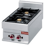 Photo 1 matériel référence G652F4T: Cuisinière gaz 2 feux vifs -top-