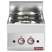 Photo 1 matériel référence G652F4T-N: Cuisinière gaz 2 feux vifs -Top-