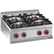 Photo 1 matériel référence G74B7T: Cuisinière gaz 4 feux vifs -top-