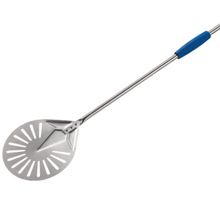 photo 1 petite pelle ronde en inox ø 200 mm perforée
