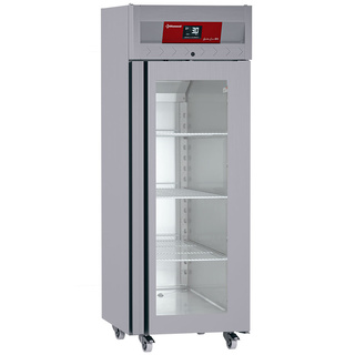 photo 1 armoire frigorifique ventilée 700 lit. 1 porte vitrée (gn 2/1),  sur roues