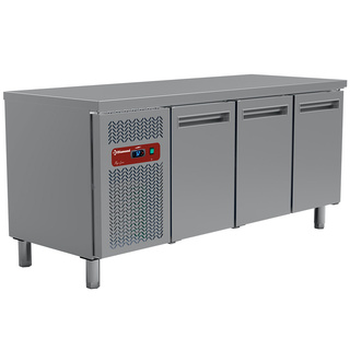 photo 1 table frigorifique, ventilée, 3 portes gn 1/1 405 lit.