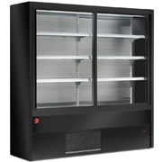 Photo 1 matériel référence PD18B5-R2C: Murale réfrigéré, ventilé, avec portes coulissantes en verres - NOIR