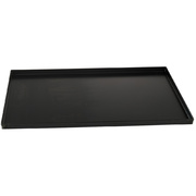 Photo 1 matériel référence PLQ-6020: Plaque en tôle noire 600x400 bord droit 20 mm
