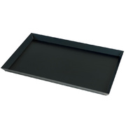 Photo 1 matériel référence PLQ-6030: Plaque en tôle noire 600x400 bord  évasé 30 mm