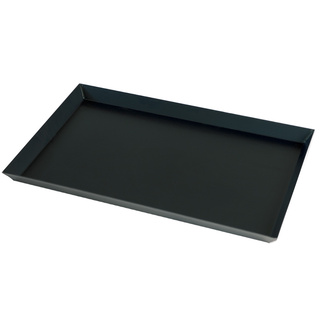 photo 1 plaque en tôle noire 600x400 bord  évasé 30 mm