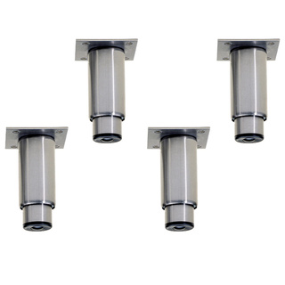 photo 1 kit 4 pieds réglables 130/200 mmen inox pour armoires